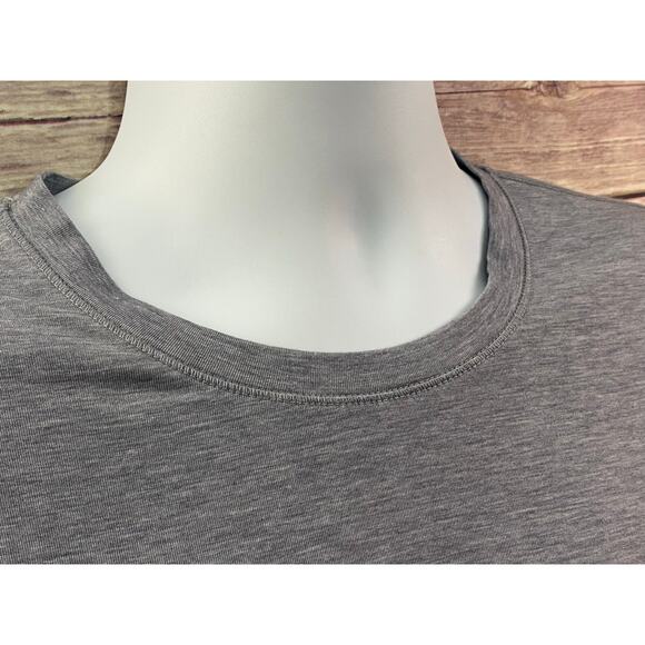 Peloton X Fourlaps T Shirt Mens L Gray Short Sleeve RE-UP Running Logo Tee - Picture 10 of 10